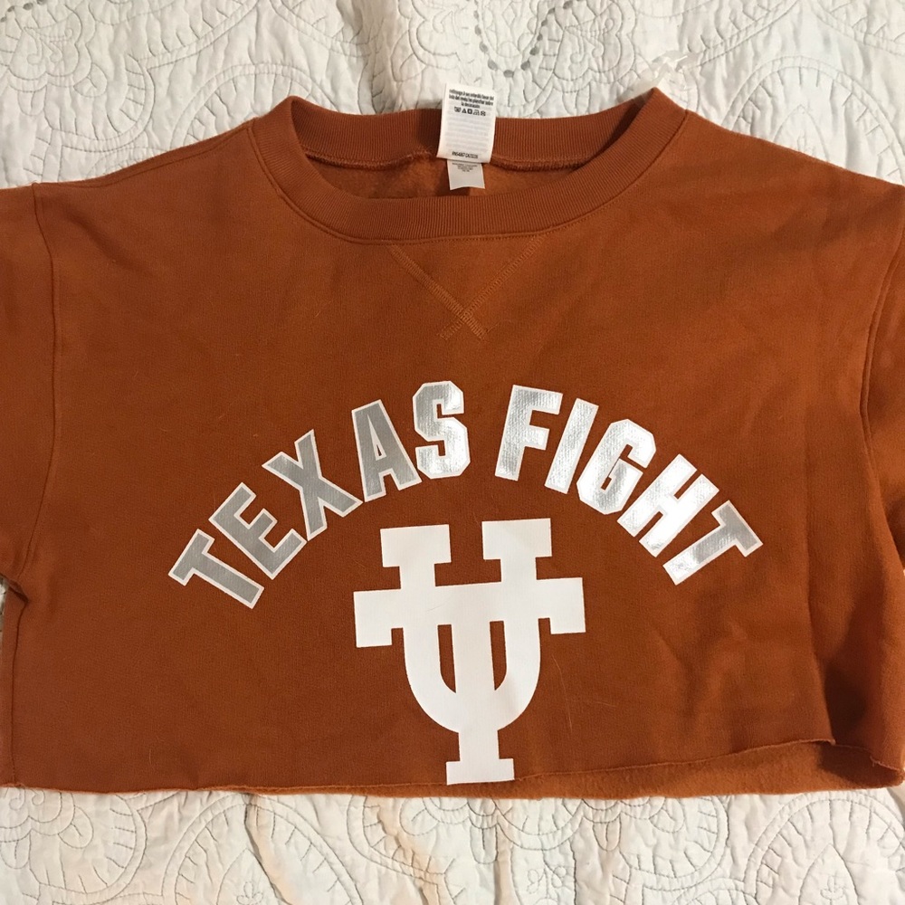 Victorias secret pink UT cropped sweater